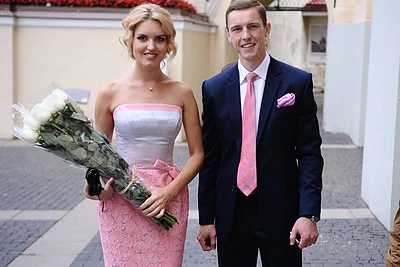 Ernesta Elzbergaitė su draugu