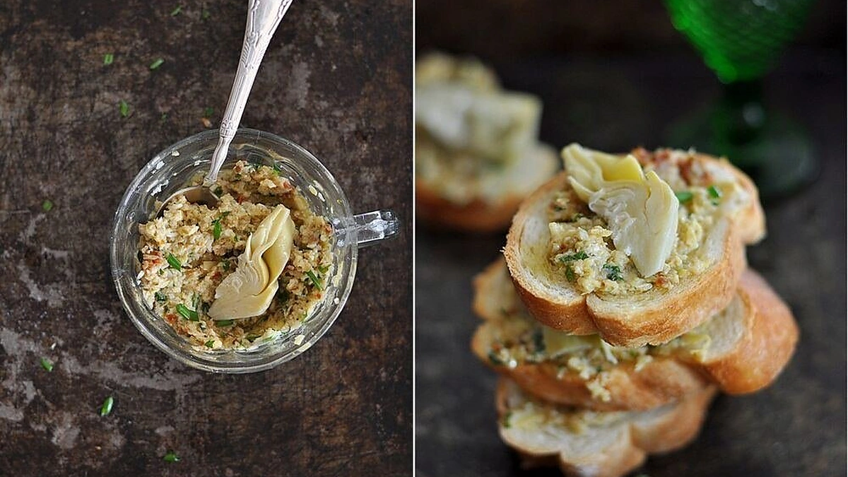 „Crostini“ su artišokais