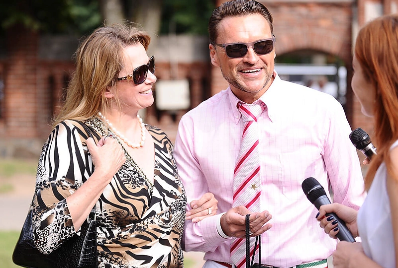 Žilvinas Grigaitis su žmona Elle Martin-Grigaitis