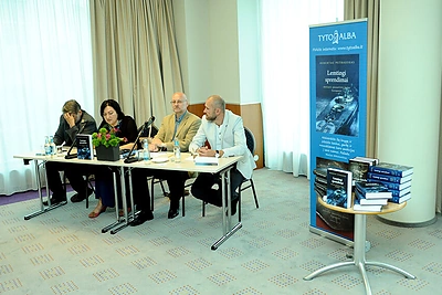 Roberto Petrausko knygos pristatymo akimirka