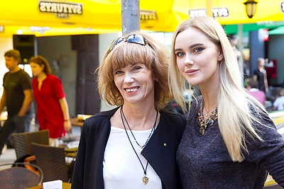 Akvilina Ubartaitė su mama Birute