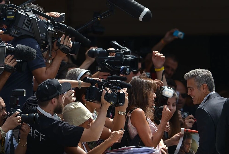 George'as Clooney Venecijos kino festivalyje