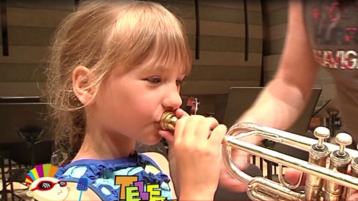 Muzikos instrumentai vaikų akimis: nuostabusis trimitas