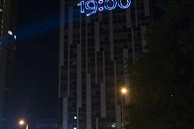 Stebėti „Lietuvos balsą“ gerbėjus kvietė lazerių šou