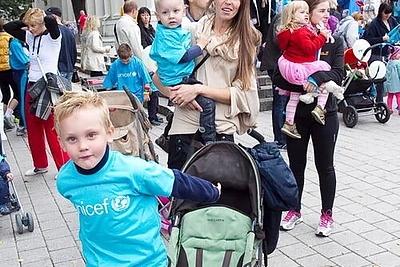 Vaida Grikšaitė-Česnauskienė su sūnumis