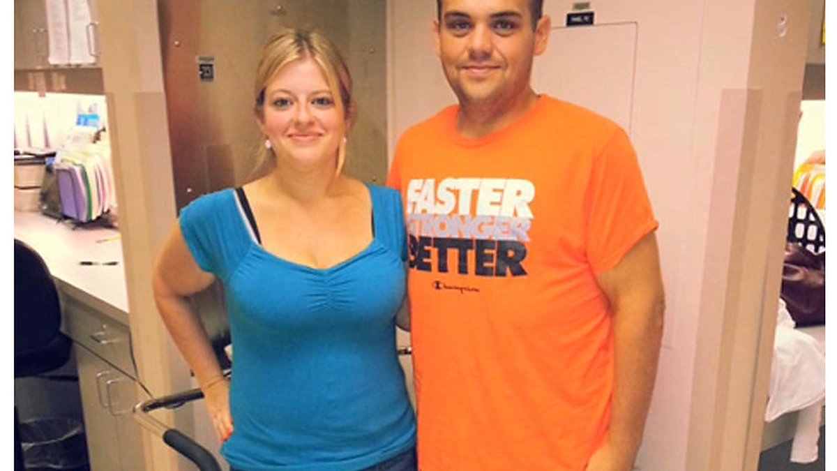 Virš 200 kg atsikračiusi sutuoktinių pora: Justinas ir Lauren Sheltonai.