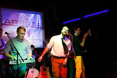 Grupės „Arbata“ koncerto akimirka