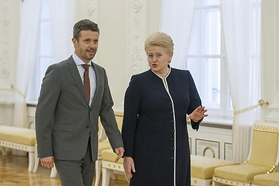 Danijos princas Frederikas ir Lietuvos prezidentė Dalia Grybauskaitė