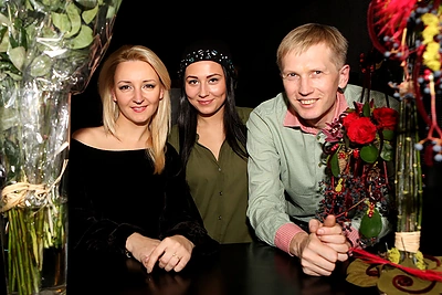 Viktorija Mauručaitė su dukra Gabriele ir Artūras Butkevičius / Teodoro Biliūno / BNS nuotr.