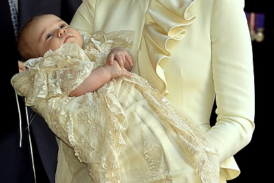 Princas George'as per krikštynas / „Reuters“/„Scanpix“ nuotr.