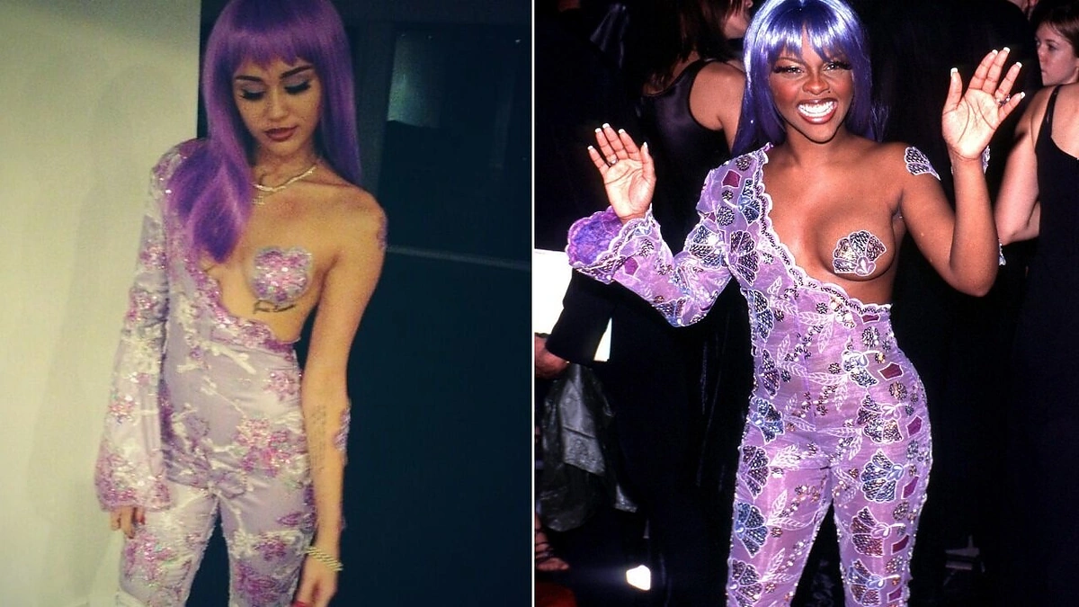 Miley Cyrus per Heloviną persirengė repere Lil' Kim
