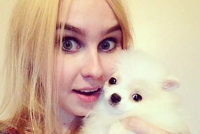 Simona Milinytė ir naujasis augintinis