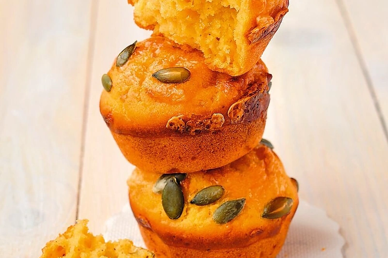 Moliūgo ir sūrio keksiukai