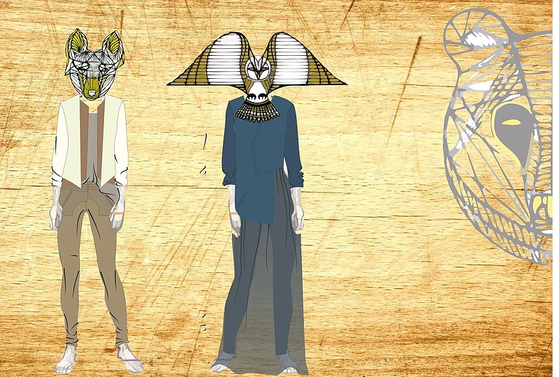 Justinos Snøw eskizas