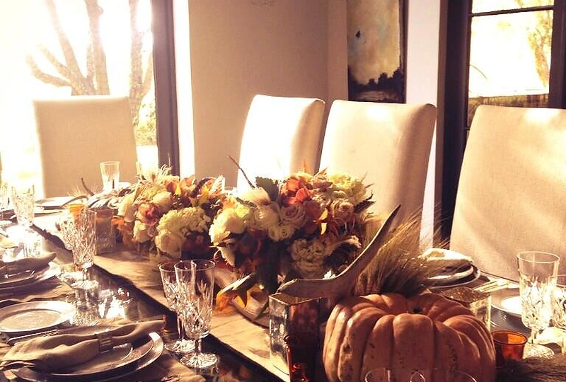 LeAnn Rimes ir Eddie Cibriano Padėkos dienos stalas