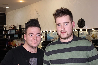 Augustinas Treznickas (dešinėje) ir Antanas Galeckas