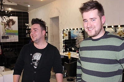 Augustinas Treznickas (dešinėje) ir Antanas Galeckas