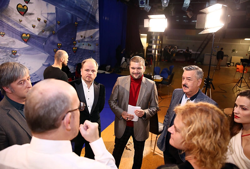 „Eurovizijos“ atrankos akimirka