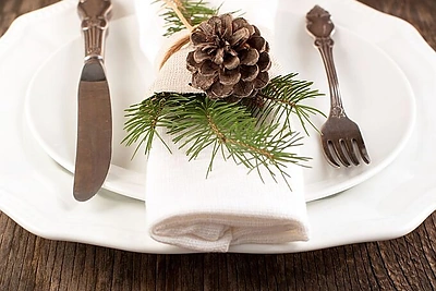 Kalėdinis stalo serviravimas