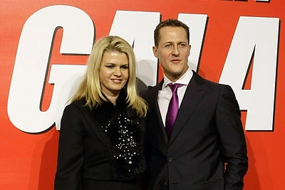 Michaelis Schumacheris su žmona Corinna 2010-ųjų sausį