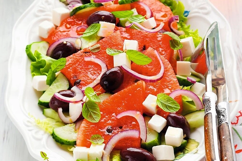 Arbūzų ir fetos salotos