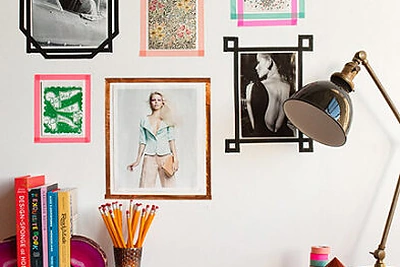 „Washi tape“ juostelės interjere