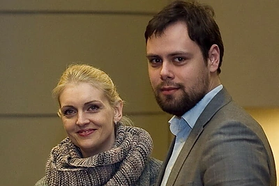 Rūta Ščiogolevaitė su vyru Rolandu Damijonaičiu