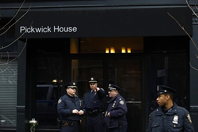 Policija prie Philipo Seymouro Hoffmano namų