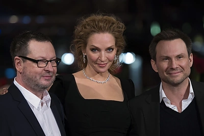 Larsas von Trieras, Uma Thurman ir Christianas Slateris / AFP/„Scanpix“ nuotr.
