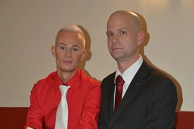 Mindaugas Gocht su vyru Wolfgangu