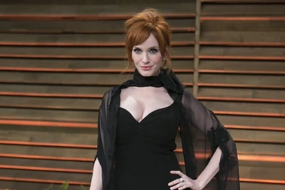Christina Hendricks su L'Wren Scott kurta suknele