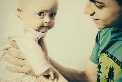 Ilja Aksionovas su seserimi Uljana