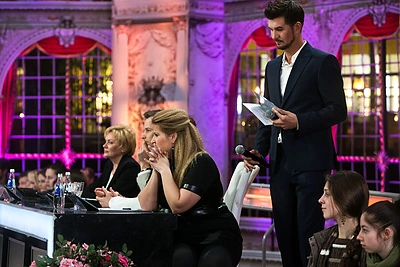 „Šokiai ant ledo“ filmavimo akimirka