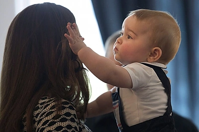 Kembridžo hercogienė Catherine ir princas George'as