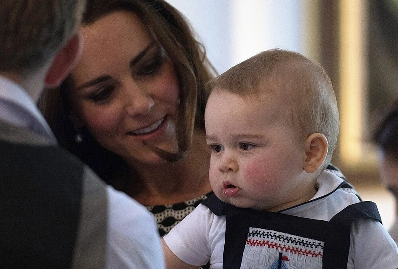 Kembridžo hercogienė Catherine ir princas George'as