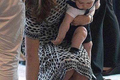 Kembridžo hercogienė Catherine ir princas George'as