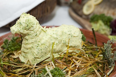 Velykų tradicijų popietės akimirka