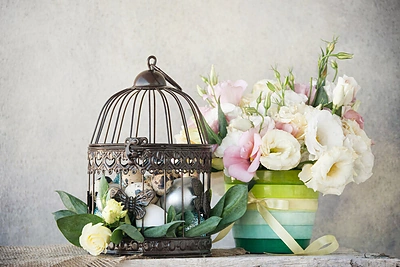 Velykų stalo dekoras