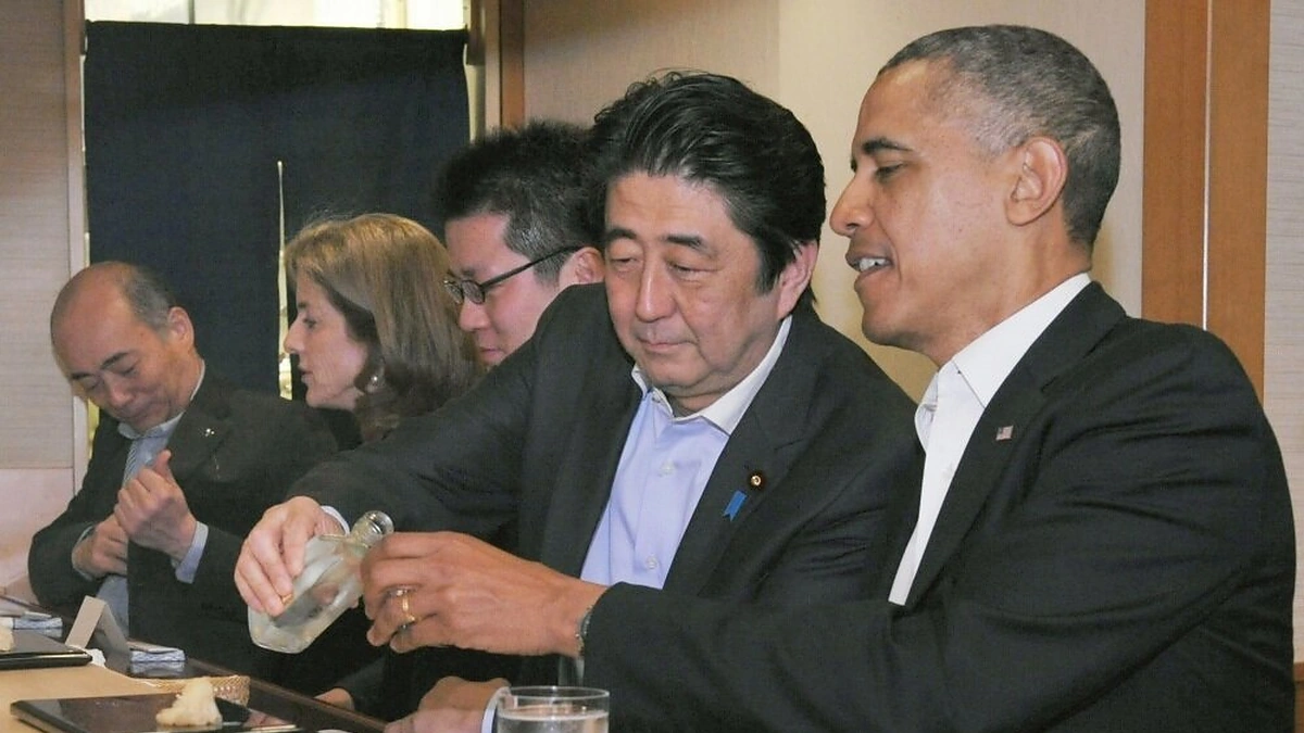 Shinzo Abe ir Barackas Obama