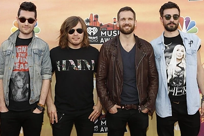 Grupė „Bastille“ (iš kairės): Danas Smithas, Chrisas Woodas, Willas Farquarsonas ir Kyle'as Simmonsas