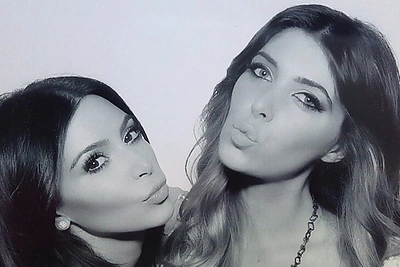 Kim Kardashian ir Brittny Gastineau