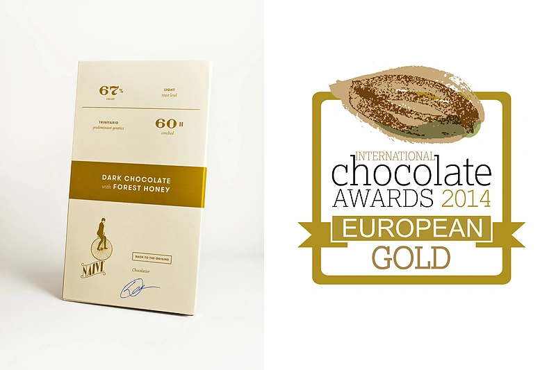 Auksą laimėjo „Chocolate Naive“ juodojo šokolado plytelė, pagardinta lietuvišku biodinaminiu miško medumi