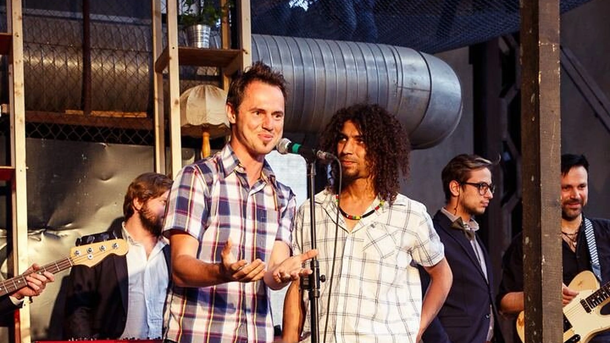 Richardas Jonaitis ir Viktoras Diawara