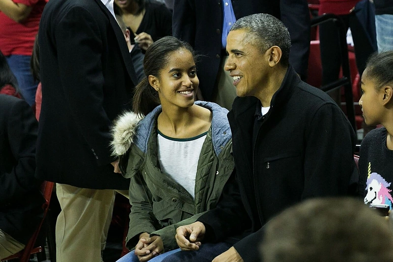 Barackas Obama su dukra Malia