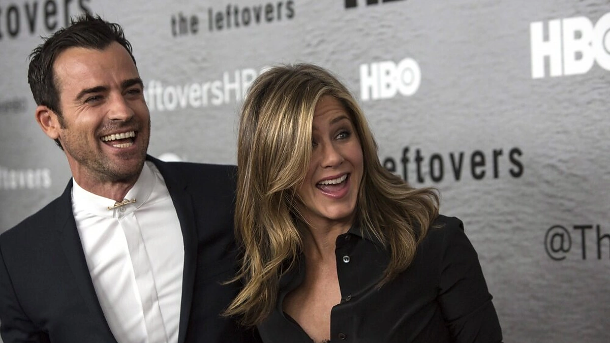 Justinas Theroux ir Jennifer Aniston