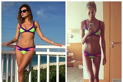 Kuriam modeliui – Astai Valentaitei ar Simonai Starkutei – brangus „Agent Provocateur“ bikinis tinka labiau?
