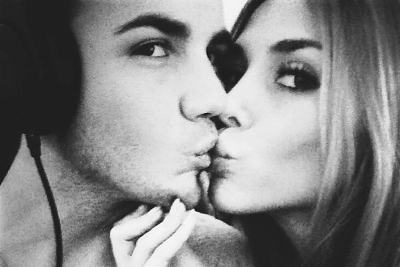 Mario Gotze ir Ann-Kathrin Brommel