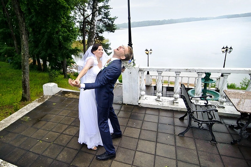 Socialinio eksperimento „Aklos vestuvės“ dalyviai Denis ir Inga