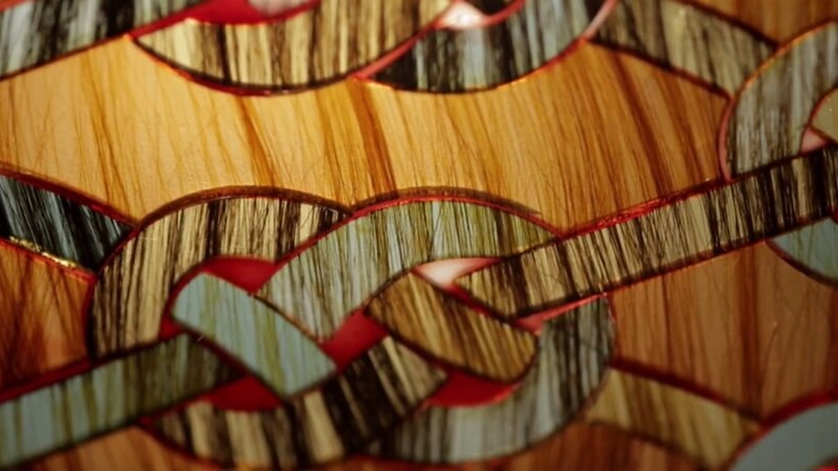 Dekoro elementas iš plaukų