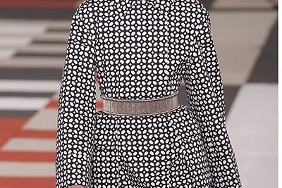 „Alexander McQueen“ modelis, 2014 m. pavasario/vasaros kolekcija.